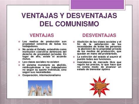 ventajas y desventajas del comunismo.